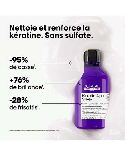 Serie Expert Keratin Alpha Sleek Shampoing Disciplinant 300ml L'Oréal Professionnel
