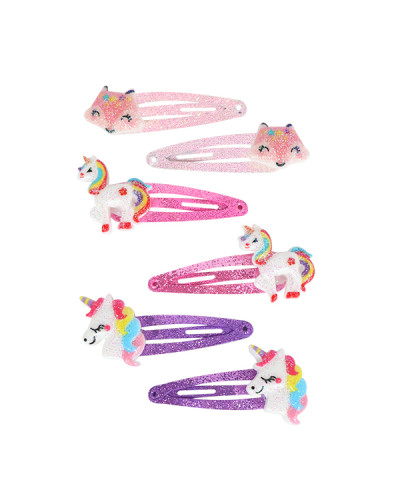 Présentoir 76 Barrettes Enfants Rainbow Hair