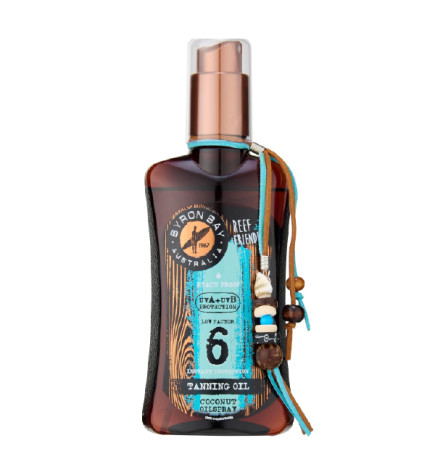 Huile Solaire SPF6 Coconut Byron Bay  200ml