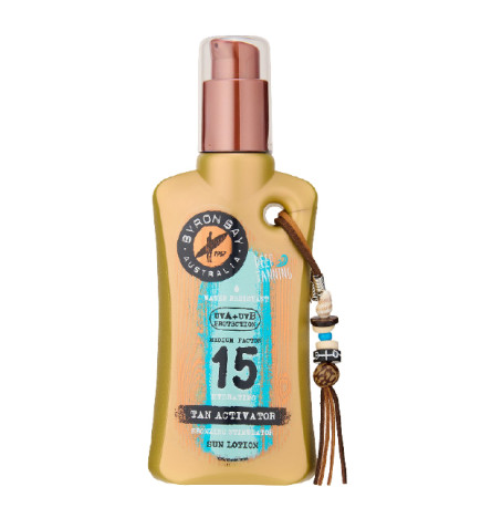 Lotion Solaire Activatrice De Bronzage Spf 15 Byron Bay 200ml