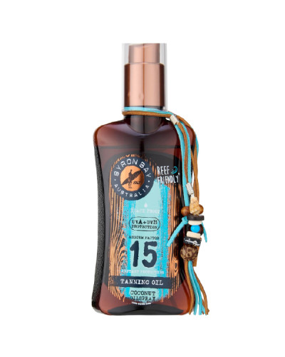 Huile de Bronzage à La Noix de Coco FPS 15  Byron Bay 200ml