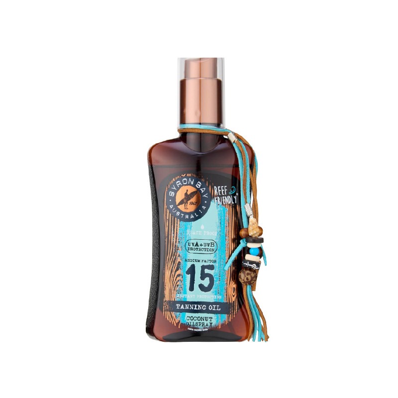 Huile de Bronzage à La Noix de Coco FPS 15  Byron Bay 200ml