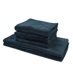 6 Serviettes Micro-Fibres Flean UP Noires