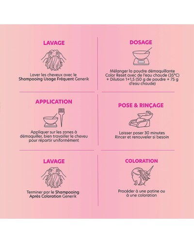 Poudre Démaquillante Color Reset 500gr Génétik