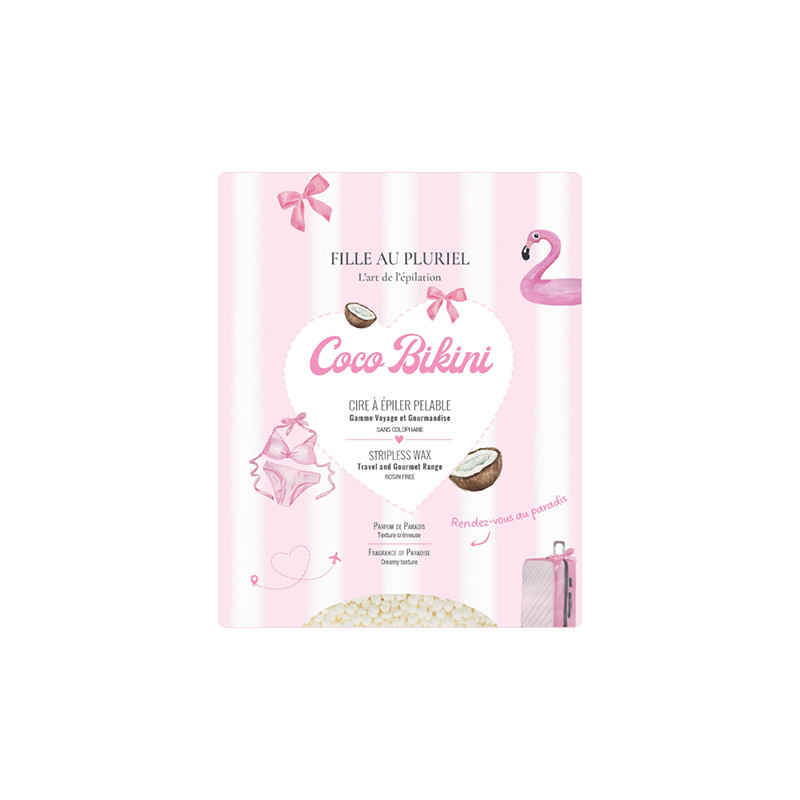Cire à Epiler Pastilles sans bandes Coco Bikini Fille au Pluriel 800gr Cire à Epiler Pastilles sans bandes Coco Bikini Fille au Pluriel 800gr