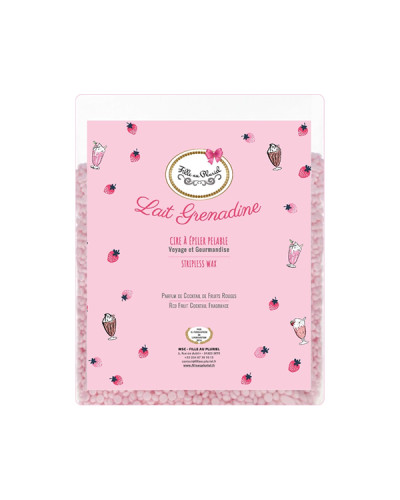 Cire à épiler Pastilles sans bandes Lait Grenadine Fille au Pluriel