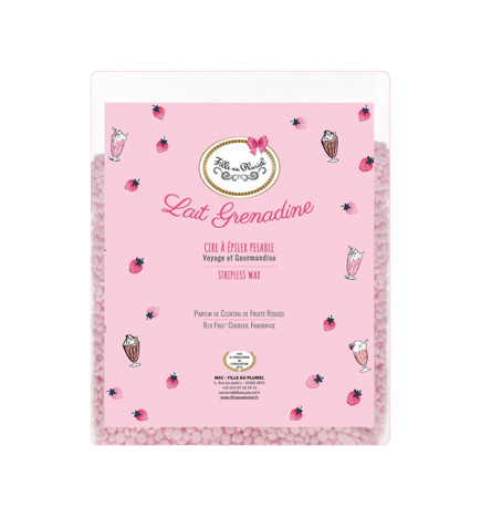 Cire à épiler Pastilles sans bandes Lait Grenadine Fille au Pluriel