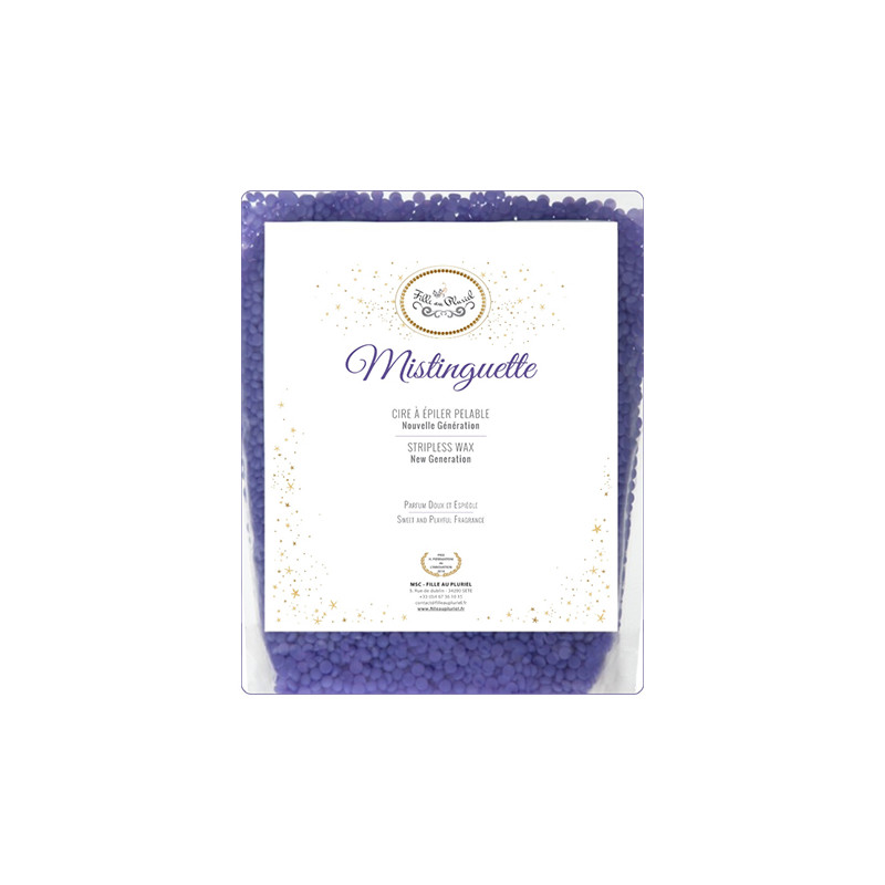 Cire à épiler pastilles sans bandes Mistinguette Fille au Pluriel 800gr