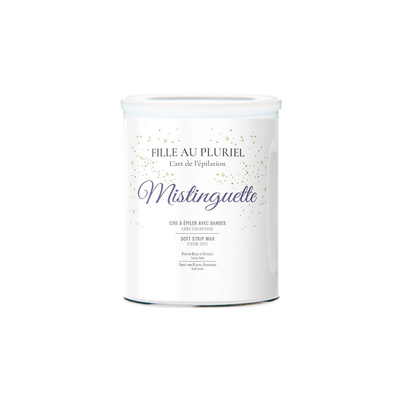 Cire à Épiler avec Bandes Mistinguette Fille au Pluriel Pot 800gr