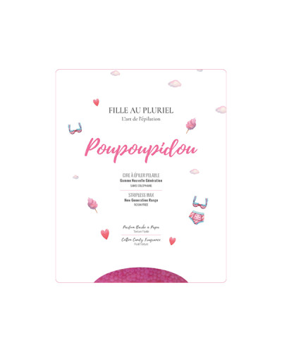 Cire Pastilles Sans Bande Poupoupidou Fille au Pluriel 800GR