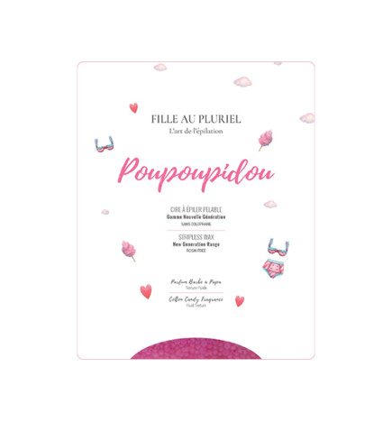 Cire Pastilles Sans Bande Poupoupidou Fille au Pluriel 800GR