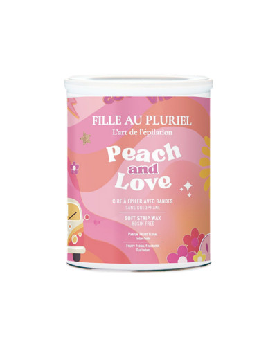 Cire à Épiler avec Bandes Peach and Love Fille au Pluriel Pot de 800gr