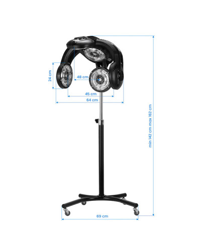 Casque Climazon Gabbiano Noir Sur Pied