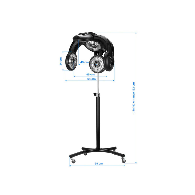 Casque Climazon Gabbiano Noir Sur Pied