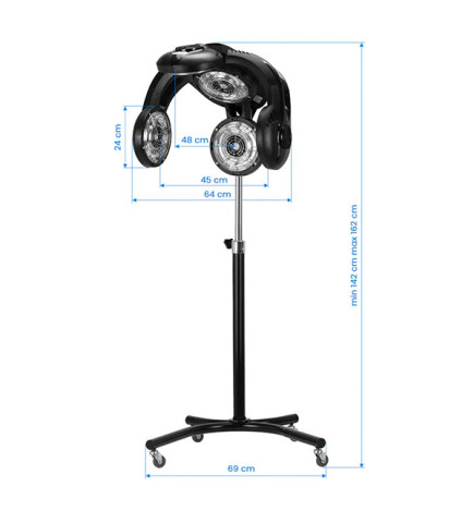 Casque Climazon Gabbiano Noir Sur Pied