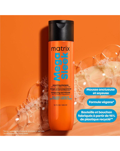 Shampooing Mega Sleek anti-frisottis 300ml Matrix