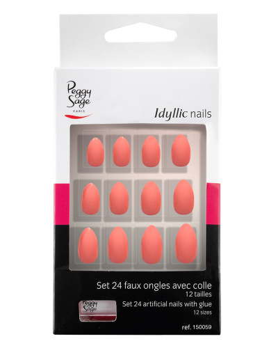 Faux Ongles Idyllic Nails Pink Stiletto Peggy Sage x 24