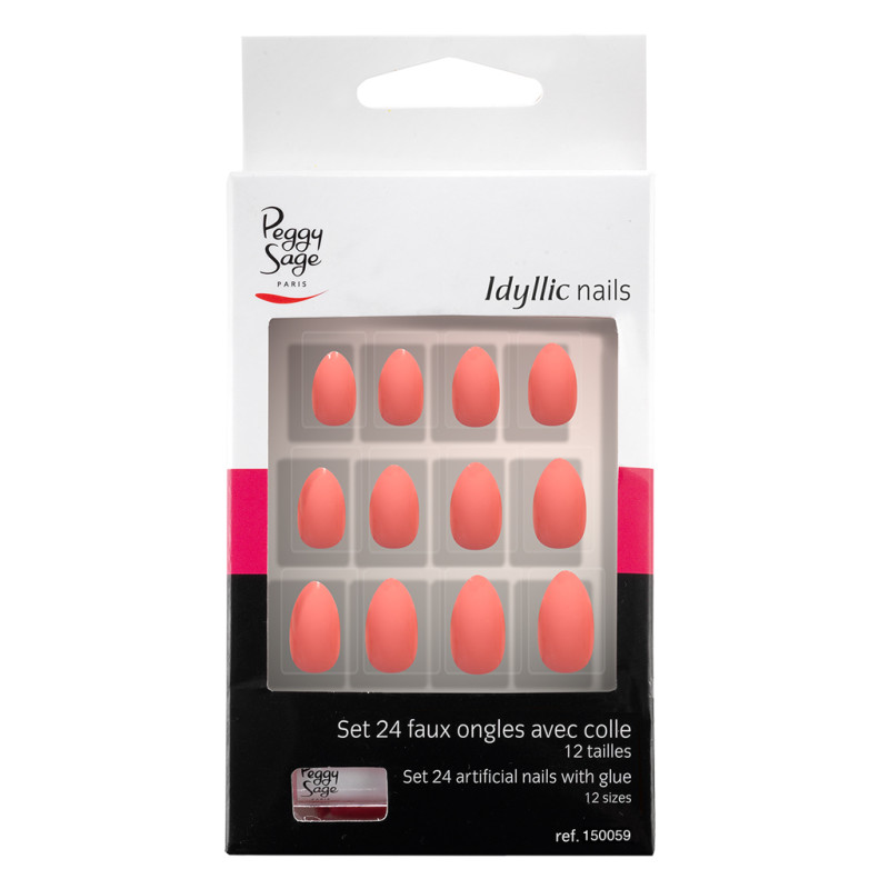 Faux Ongles Idyllic Nails Pink Stiletto Peggy Sage x 24