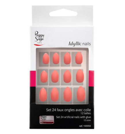 Faux Ongles Idyllic Nails Pink Stiletto Peggy Sage x 24