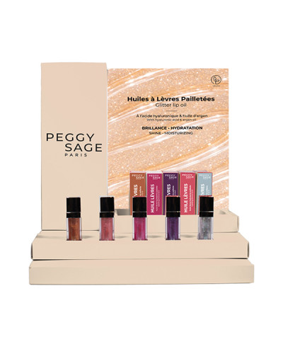 Présentoir Huile À Lèvres Pailletée Peggy Sage