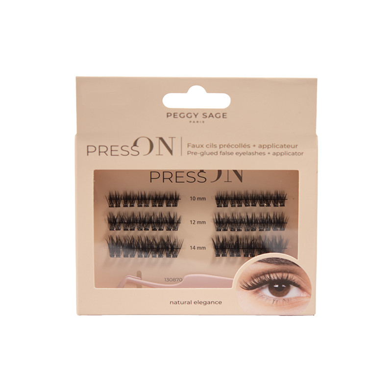 Faux Cils Press On Précollés + Applicateur Natural Elegance Peggy Sage Faux Cils Press On Précollés + Applicateur Natural Elegance Peggy Sage