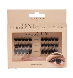 Faux Cils Press On Précollés + Applicateur - Irresistible Volume Peggy Sage