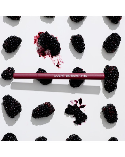 stylo à lèvres teintant longue tenue - here to stain - 010 berry stain  Gosh