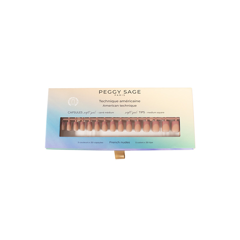 Capsules Soft Gel French Nudes X150 Carré Médium Peggy Sage