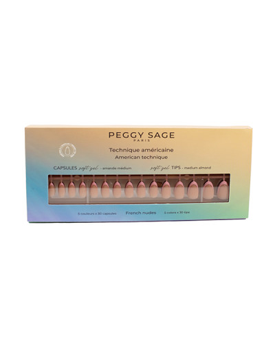 Capsules Soft Gel French Nudes X150 Amande Médium Peggy Sage