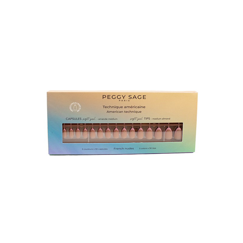 Capsules Soft Gel French Nudes X150 Amande Médium Peggy Sage