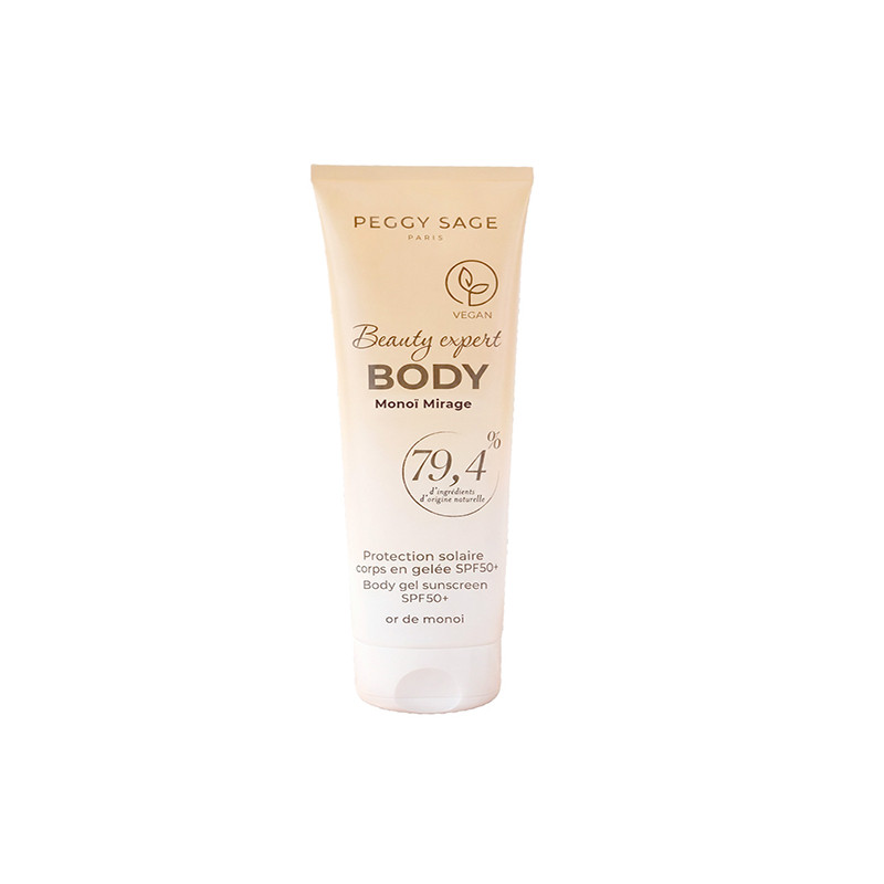 Solaire Corps En Gelée Spf50+ Monoï Mirage Or De Monoï 75ml Peggy Sage