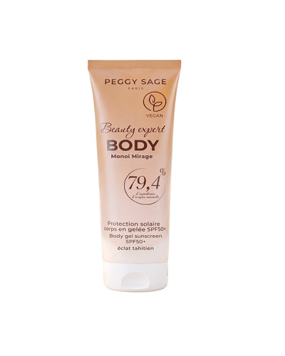 Solaire Corps En Gelée Spf50+ Monoï Mirage Éclat Tahitien 75ml Peggy Sage