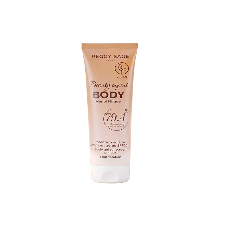 Solaire Corps En Gelée Spf50+ Monoï Mirage Éclat Tahitien 75ml Peggy Sage
