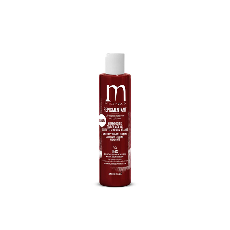 Shampoing Repigmentant Ombre Acajou Reflets  Marron Acajou 200ml Mulato