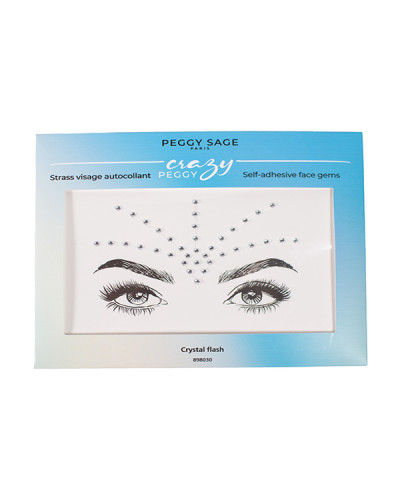 Strass Visage Autocollant Crystal Flash Peggy Sage