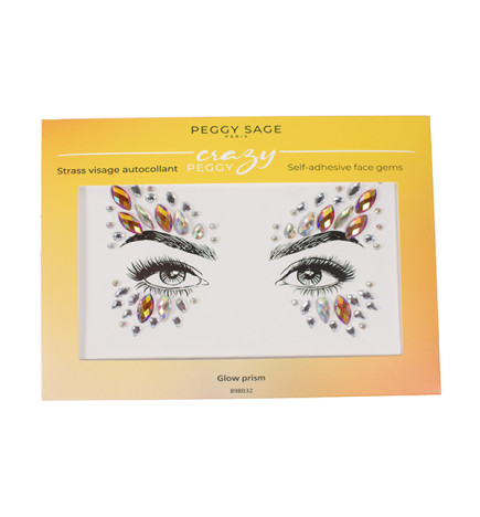 Strass Visage Autocollant Glow Prism Peggy Sage