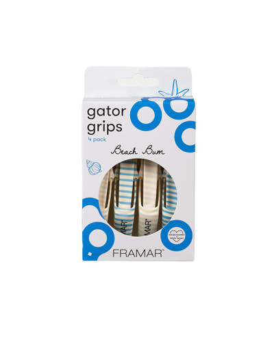Lot de 4 pinces Gator Grips Beach Bum Framar