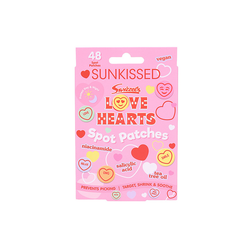 SUNK  PATCH SPOT LOVE HEARTS 48 PCS