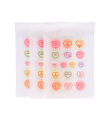 SUNK PATCH SPOT LOVE HEARTS 48 PCS