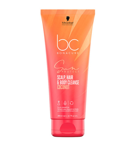 Gel Lavant 3-en-1 Sun Corps, Cheveux et Cuir chevelu BC Bonacure Schwarzkopf 200ml