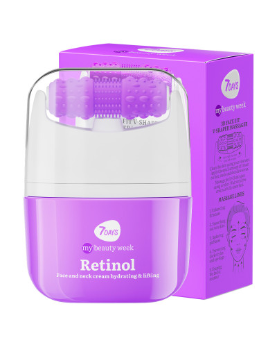 Crème Visage Masseur 3D, Anti-âge  Rétinol et Acide Hyaluronique 7 Days 40 ml