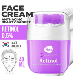 Crème Visage Masseur 3D, Anti-âge  Rétinol et Acide Hyaluronique 7 Days 40 ml