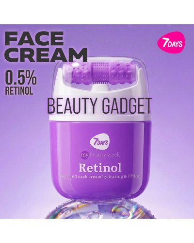Crème Visage Masseur 3D, Anti-âge  Rétinol et Acide Hyaluronique 7 Days 40 ml