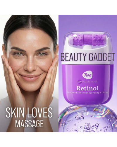 Crème Visage Masseur 3D, Anti-âge  Rétinol et Acide Hyaluronique 7 Days 40 ml