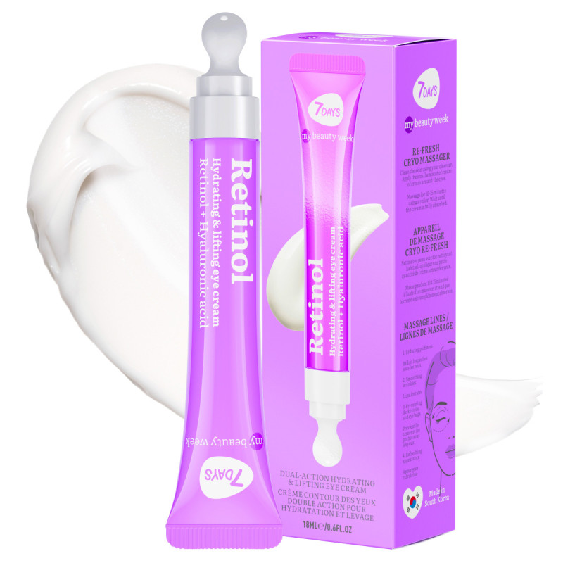 Crème Contour des Yeux Cryo-Massante, Anti-âge  Rétinol 18 ml