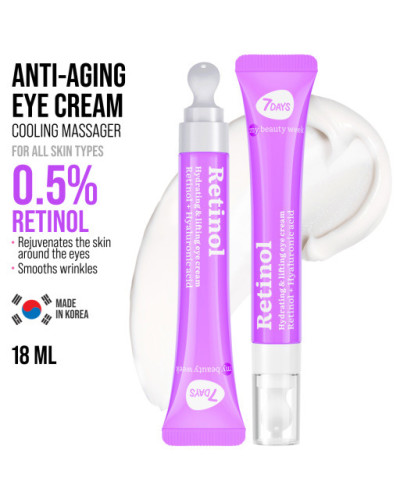 Crème Contour des Yeux Cryo-Massante, Anti-âge  Rétinol 18 ml