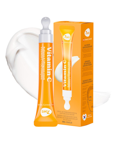 Crème Contour des Yeux Cryo-massante,Vitamine C 7 Days 18 ml