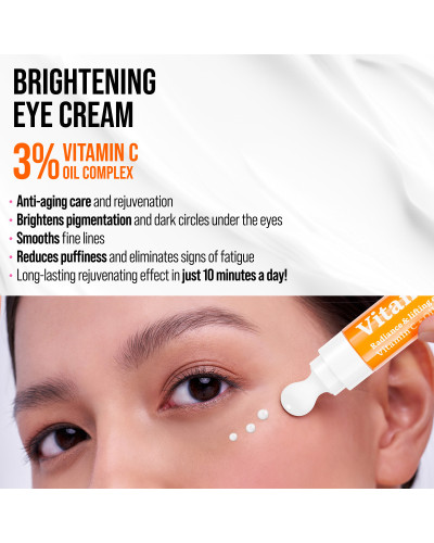 Crème Contour des Yeux Cryo-massante,Vitamine C 7 Days 18 ml