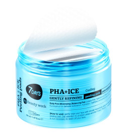 Disques Exfoliants Rafraîchissants Et Doux Pour Le Visage PHA+ICE