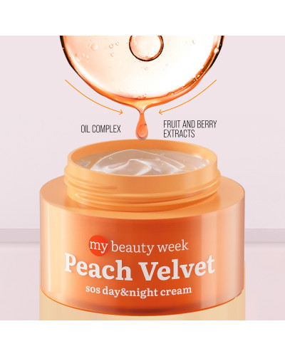 Crème Visage, SOS Régénération & Nutrition Peach Velvet 7 Days